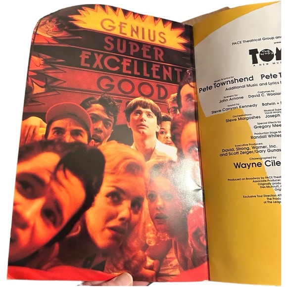 The Who’s TOMMY Large Broadway Theater Program Original Cast 1993 Townshend - Picture 6 of 9